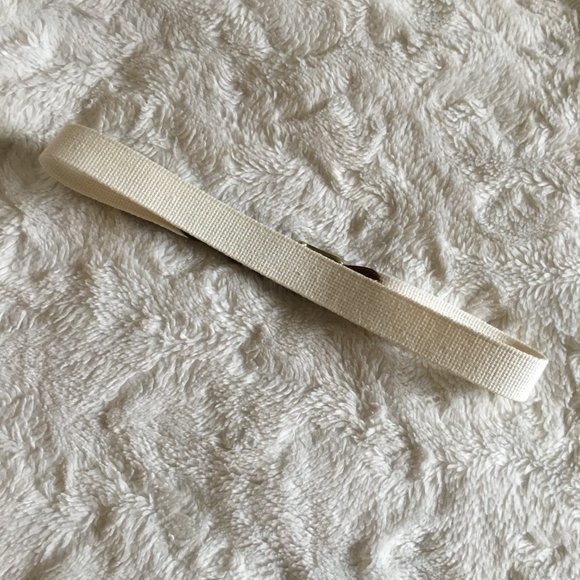 Vintage Authentic Coach Natural Linen and Leather Belt - Picture 5 of 11